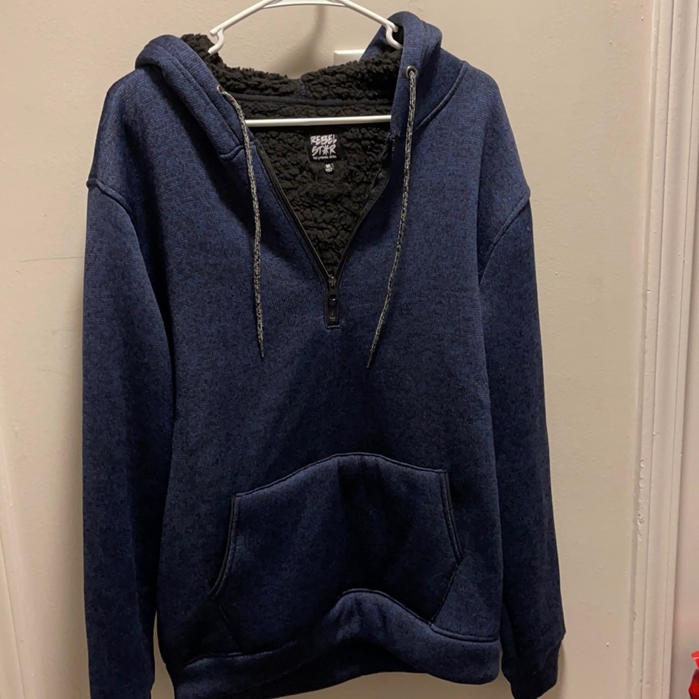 Men’s Rebel Star half zip hoodie